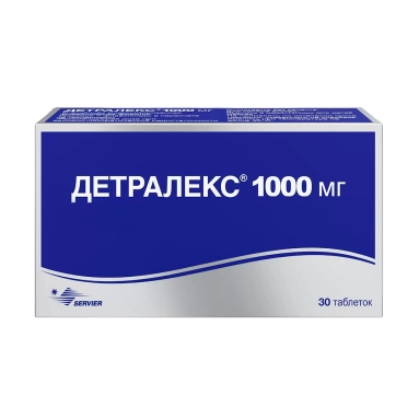 Детралекс таблетки п/о 1000мг №10х3