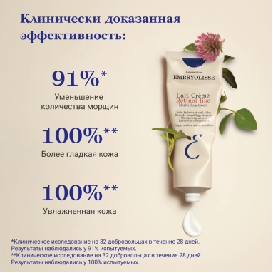 Laboratoires EMBRYOLISSE Многофункциональный увлажняющий крем-молочко с растительным ретинолом, 75 мл