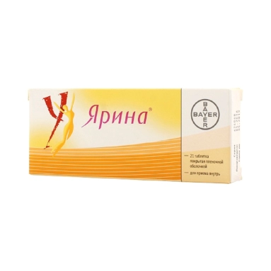 Ярина таблетки п/о 3мг/0,03мг №21х1