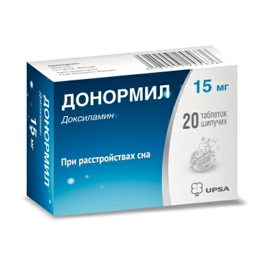 Донормил таблетки шипучие 15мг №10х2