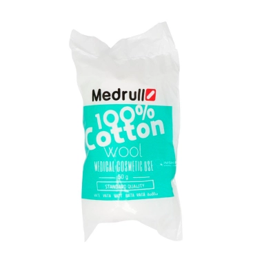 Вата медицинская хирургическая Medrull нестерильный 50г (ролик)