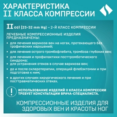 Гольфы компрессионные ELAST 0408 LUX без мыска I кк (18-21 mmHg) Черный размер 3 Рост 1
