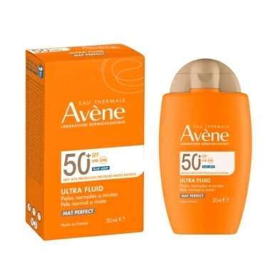 AVENE Ультралегкий солнцезащитный флюид-перфектор для лица SPF 50+ 50 мл