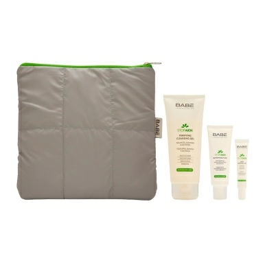 "LABORATORIOS BABE"Набор косметический STOP AKN "ПРОБЛЕМНАЯ КОЖА",260м(гель очищ.,флюид увлаж.,гель локал.,косметич.)