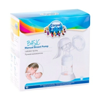 Canpol babies Молокоотсос ручной Basic с принадлежностями арт.12/205