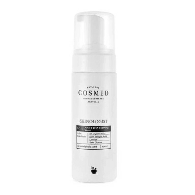 COSMED сosmeceuticals SKINOLOGIST AHA & BHA FOAMING WASH Пенка очищающая с АНА и ВНА - кислотами для умывания 150 мл