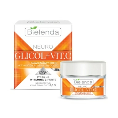 BIELENDA NEURO GLICOL + VIT. C Увлажняющий крем активатор блеска и молодости кожи SPF 20 дневной 50 мл