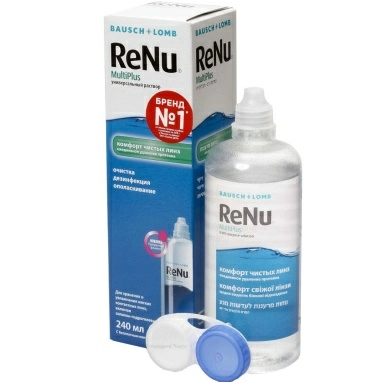 Раствор универс. стер. для ухода за конт. линзами ReNu MultiPlus 240мл с контейнером