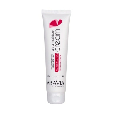 ARAVIA Professional Ультраувлажняющий крем для ног Ultra Moisture Cream с мочевиной 15% и PHA-кислотами, 100 мл