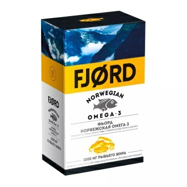 Фьорд норвежская Омега-3 капсулы №60