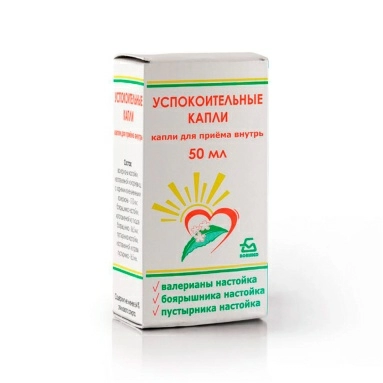 Успокоительные капли для приема внутрь 50мл №1