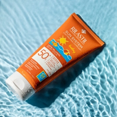 Rilastil SUN SYSTEM BABY Бархатистый лосьон для лица и тела для детей SPF50+, 200 мл