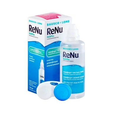 Раствор универс. стер. для ухода за конт. линзами ReNu MultiPlus 120мл с контейнером