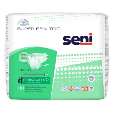 Super Seni Trio medium Подгузники дышащие для взрослых 10 шт