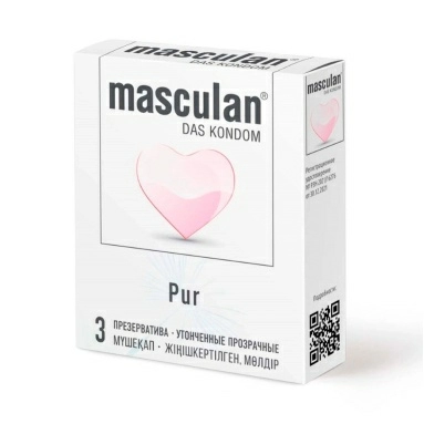 Презервативы "Masculan"(№3) PUR (утонченные прозрачные)