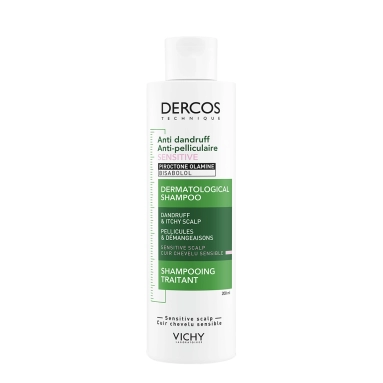 Vichy Dercos Technique Шампунь-уход для чувствительной кожи головы интенсивный "Против перхоти" 200 мл