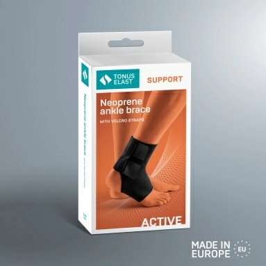 Бандаж ELAST 0310 на голеностопный сустав (Черный размер 1)