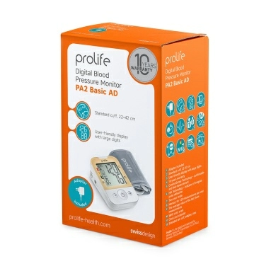 Измеритель артериального давления автоматический Prolife PA2 Basic AD(c адаптером,с манжетой 22-42 см) (BPCB0A-3H)