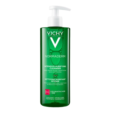VICHY Normaderm Гель интенсивно очищающий для лица и тела, 400 мл