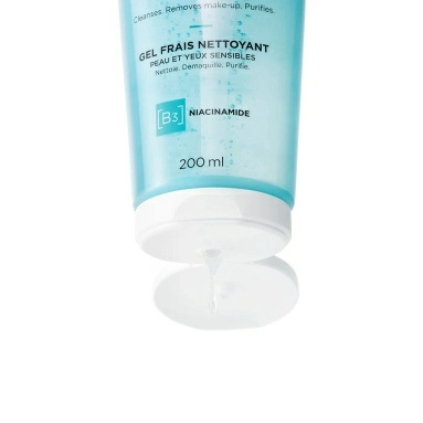 VICHY PURETE THERMALE Очищающий освежающий гель для чувствительной кожи лица и вокруг глаз, 200 мл