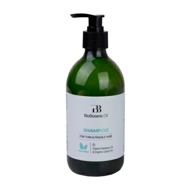 BIO BOTANIC OIL Шампунь для тонких и ломких волос с маслом бабассу 500 мл