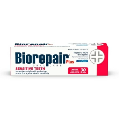 Biorepair Plus Sensitive Teeth / Biorepair Plus Denti Sensibiliti / Биорепейр Плюс Зубная паста для чувствительных зубов 75мл