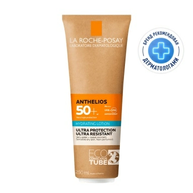 La Roche-Posay Anthelios Молочко солнцезащитное увлажняющее для лица и тела SPF50+/PPD30, 250 мл