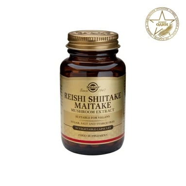 Solgar Экстракт грибов Рейши, Шиитаке и Мейтаке, БАД капсулы №50