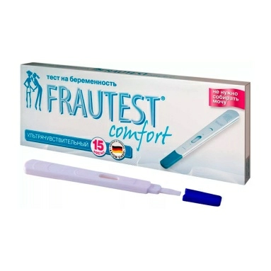 Тест для определения беременности в кассете-держателе с колпачком FRAUTEST comfort