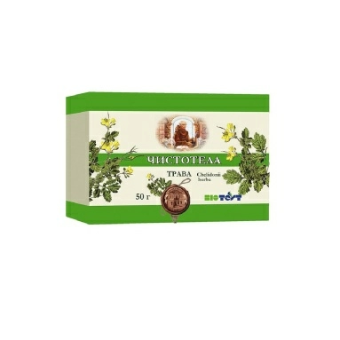Чистотела трава измельченное сырье 50г