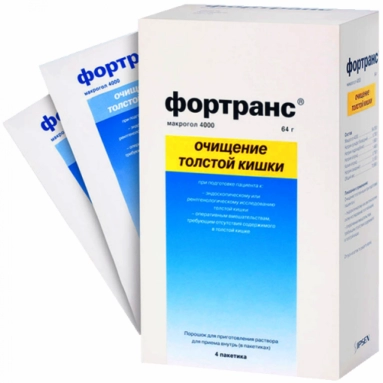 Фортранс порошок для приготовления раствора для приема внутрь в пакетах №4