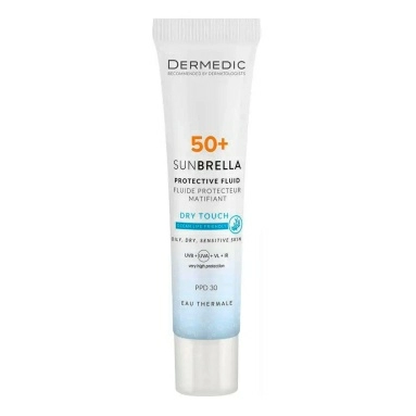 Dermedic SUNBRELLA DRY TOUCH Матирующий защитный флюид SPF 50+ PDD 30, 40 мл
