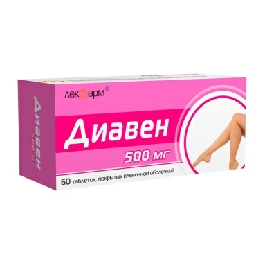 Диавен таблетки п/о 500мг №10х6