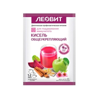 Кисель общеукрепляющий. Спец. пищ. продукт диет.проф. пит. пакет 20 г