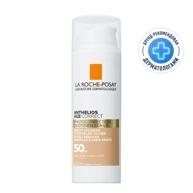 La Roche-Posay Anthelios СС Крем солнцезащитный антивозрастной для лица SPF50/PPD19, 50 мл