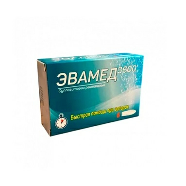 Эвамед 3600 суппозитории ректальные №6
