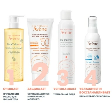 AVENE Солнцезащитное минеральное молочко SPF 50+ 100 мл