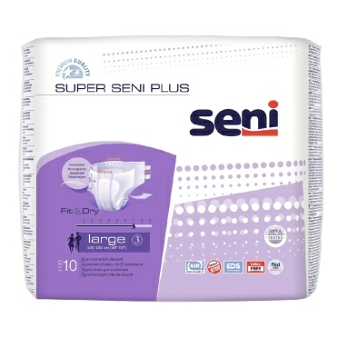 Super Seni Plus large Подгузники дышащие для взрослых 10 шт