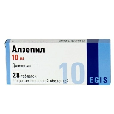 Алзепил таблетки п/о 10мг №14х2