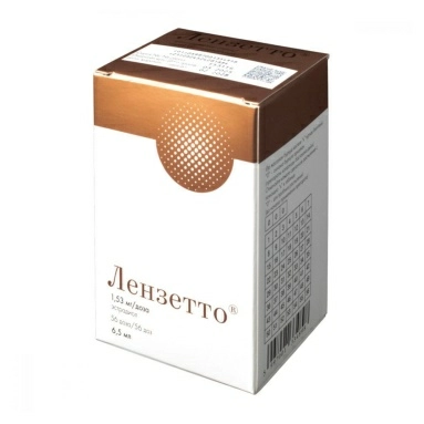 Лензетто спрей трансдермальный 1,53мг/доза 6,5 мл №1