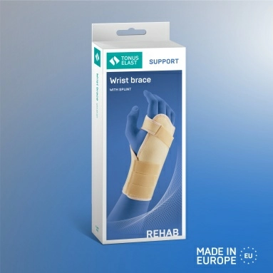 Ортез ELAST 0210 на лучезапястный сустав (для правой руки Бежевый размер 2)