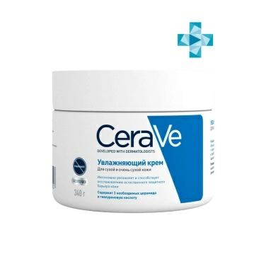 CeraVe Крем увлажняющий для сухой и очень сухой кожи лица и тела 340 мл/гр