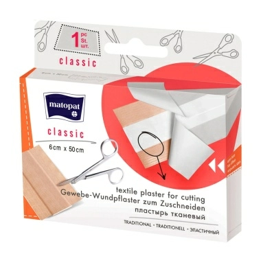 Пластырь тканевый МАТОРАТ CLASSIC размер 6 см х 50 см