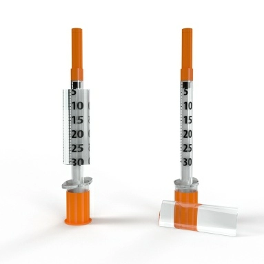 Шприц инсулиновый INSUMED U-100 стерильный одноразовый 0,3 мл с иглой 31G x 8 мм №30