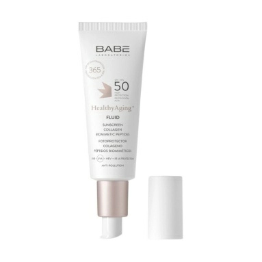 LABORATORIOS ВАВЕ Антивозрастной солнцезащитный флюид SPF 50/FLUID SUNSCREEN HEALTHY AGING+ SP 40мл