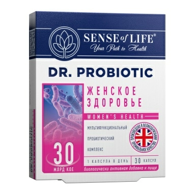 «Sense of Life Dr. Probiotic Женское здоровье», БАД капсулы №30
