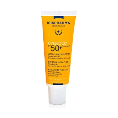 ISISPHARMA UVEBLOCK SPF 50+ Dry Touch Флюид с очень высокой степенью защиты от солнечного излучения "Сухое прикосновение", 40мл
