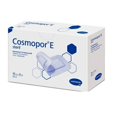 Повязка впитывающая пластырн.типа Cosmopor Е steril 10*6 см №25