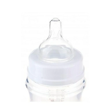 Canpol babies Бутылочка пластиковая, антиколиковая, с широким горлышком, (силиконовая соска, круглая), 0+ 120 мл , арт.35/220_blu