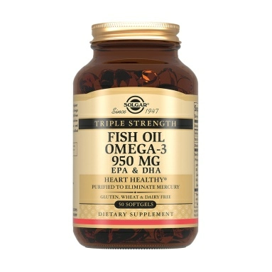 Solgar Тройная Омега-3 950 мг ЭПК и ДГК, БАД капсулы №50
